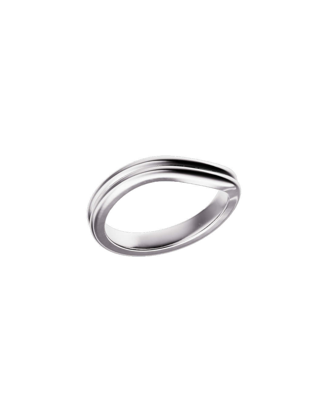Flow Ring in sterling silver