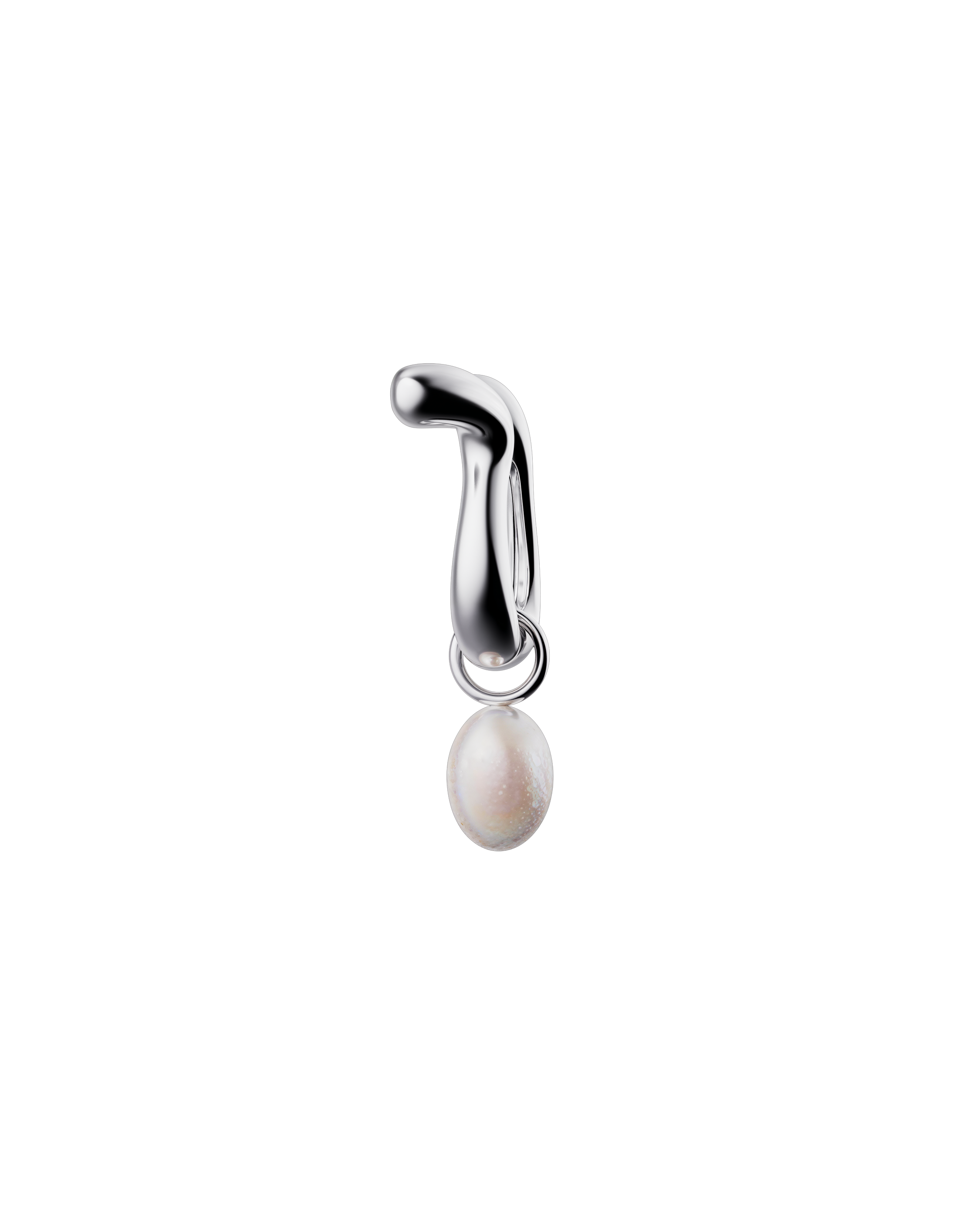 Pearl Drop Hoops