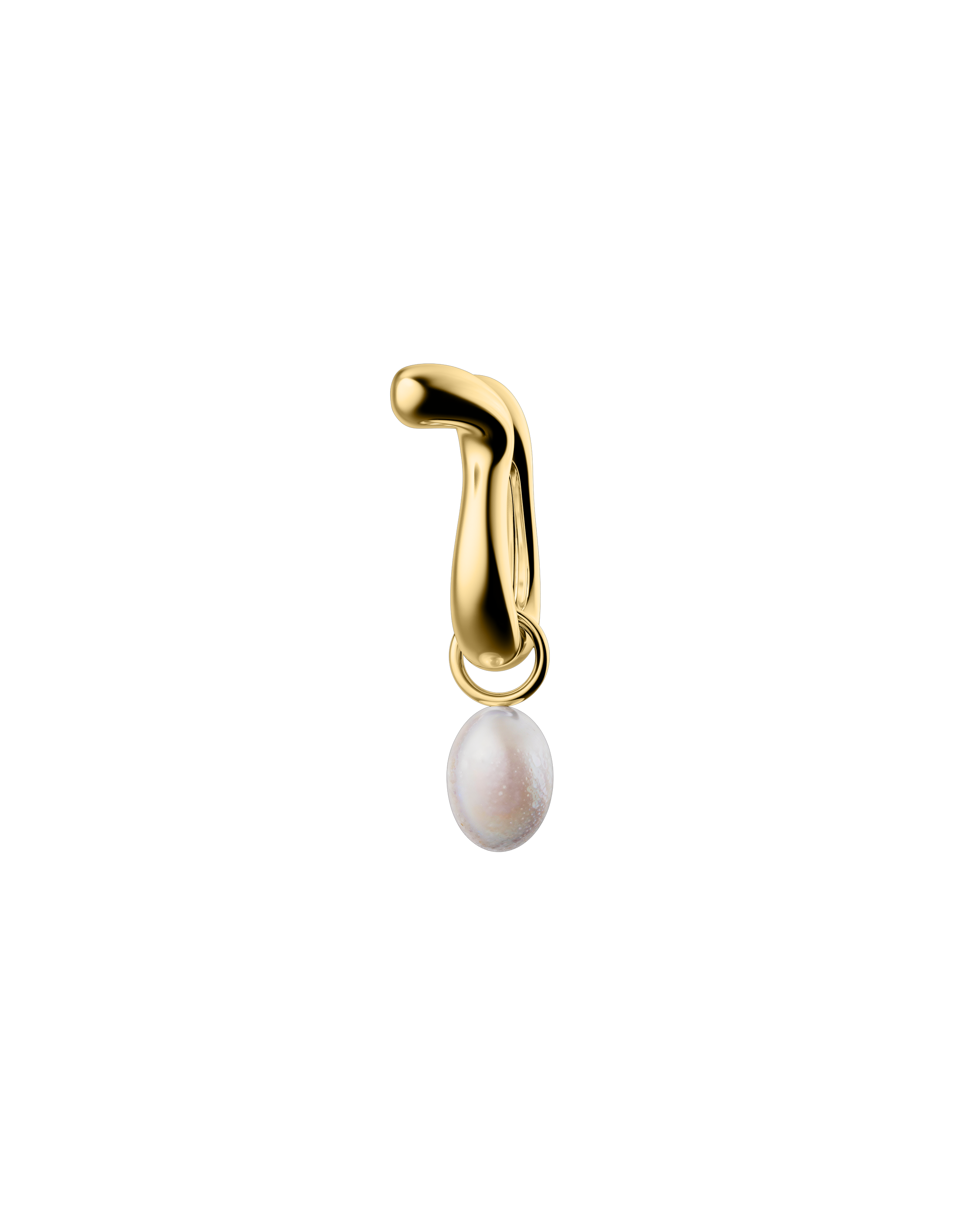 Pearl Drop Hoops